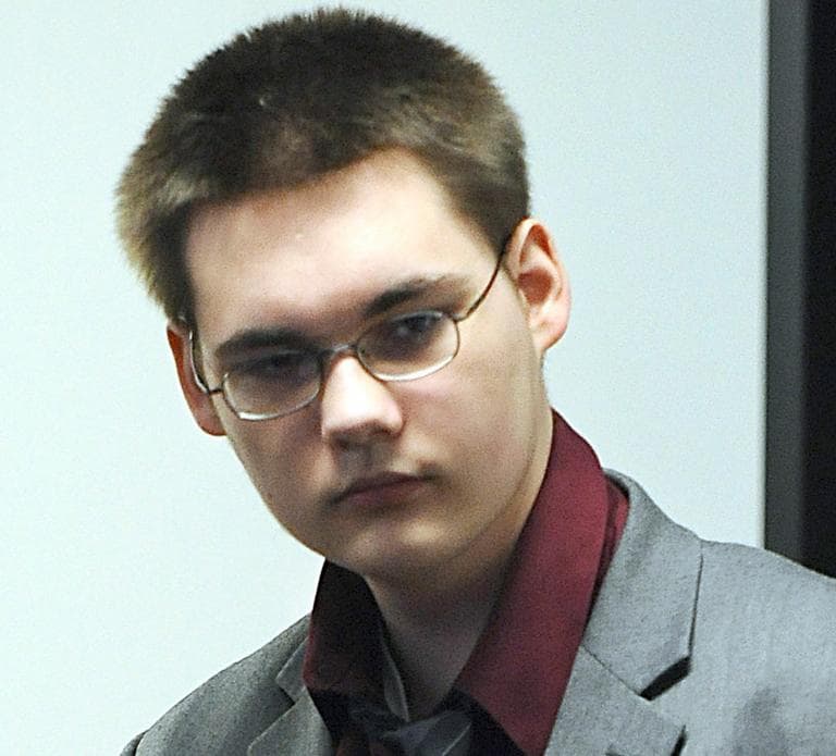Teenager John Odgren, during his murder trial in April 2010 (AP FIle)