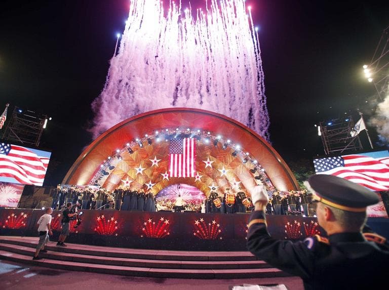 Fireworks over Boston&#039;s Hatch Shell in 2011 (AP File)