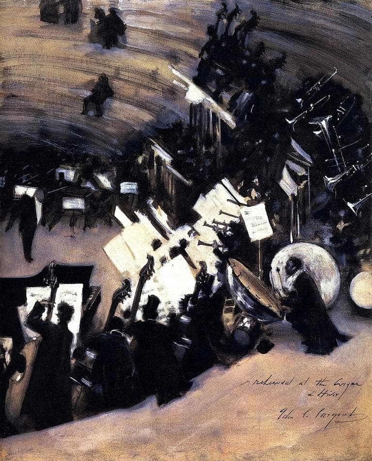 &quot;Rehearsal of the Pasdeloup Orchestra at the Cirque d'Hiver&quot; by John Singer Sargent, is located at the Boston Museum of Fine Arts. (BoFransson/flickr)