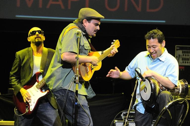 Ozomatli performs live at Musicares Mapfund Benefit Concert at Club Nokia on Friday May 6, 2011, in Los Angeles. (AP)