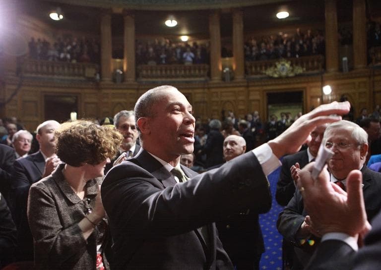 Deval Patrick was a bit outnumbered in his latest disagreement with the Mass. House — they voted 152-1 to reject his amendment regarding food stamps. (AP)