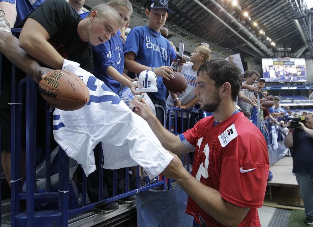 Andrew Luck has officially signed with the Indianapolis Colts. Can he fill the void left behind by Peyton Manning? (AP)