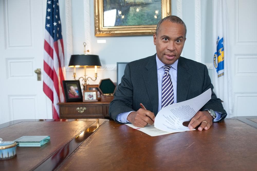 Gov. Patrick has a handful on his plate in the next few hours, including making a decision on what he will do with the 'three strikes' bill after the Massachusetts Legislature rejected his amendments. (Office of Governor Patrick/flickr)
