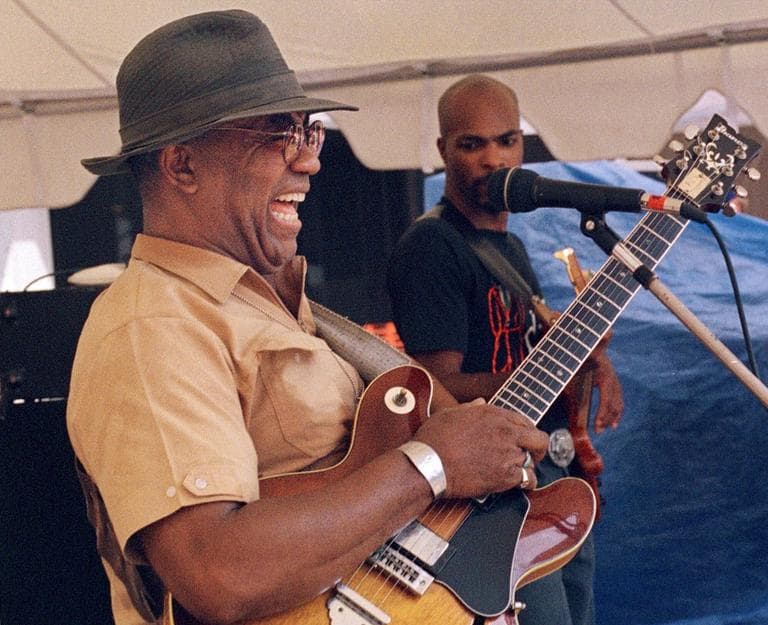 Blues guitarist and singer W.C. Clark of Austin, Texas performers at the Lowell Folk Festival in 1999. (AP)