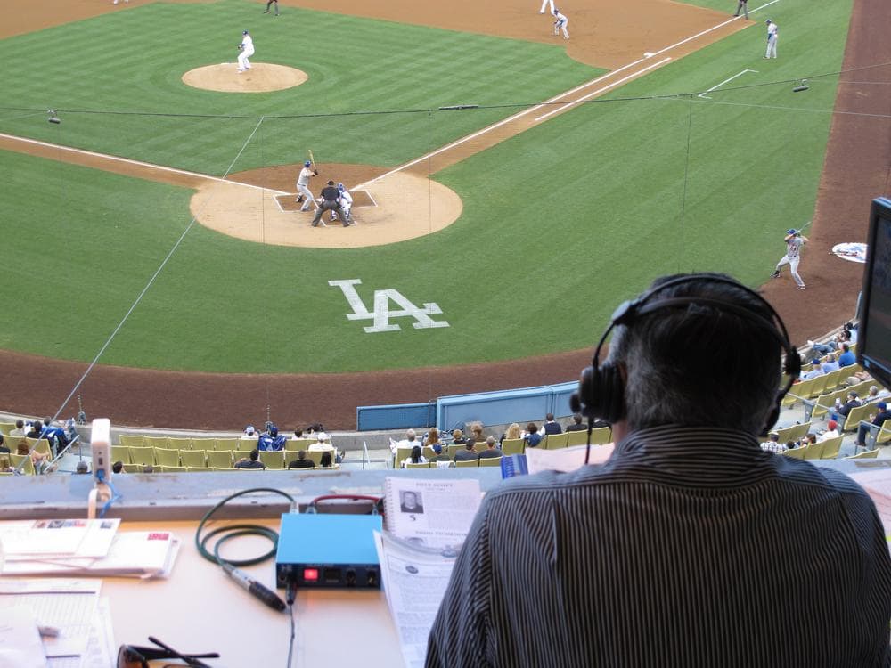 Jaime Jarrin is in his 54th year of calling Los Angeles Dodgers games for Spanish-language radio, and he sees no end in sight. (Susan Valot/Only A Game)