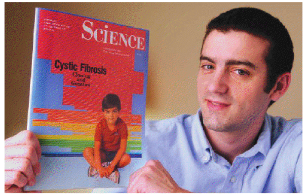 Danny Bessette in 2009 holding the magazine that featured him on the cover as a child. (Photo: Steve Barrett/Science)