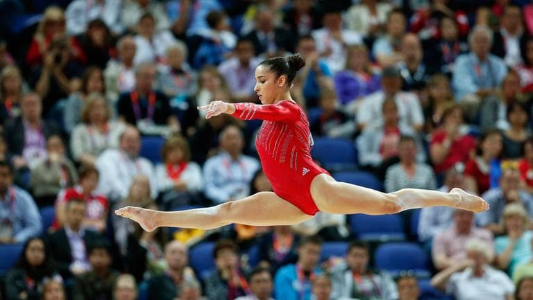 U.S. gymnast Alexandra Raisman performs on the balance beam during the Artistic Gymnastics women's team final at the 2012 Summer Olympics, Tuesday, in London. (AP)