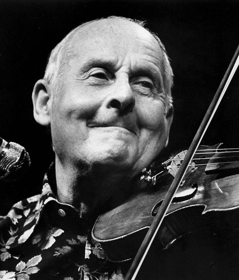 A 1983 photo of French violonist Stephane Grappelli. (AP)