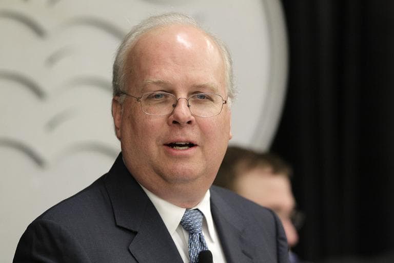 Karl Rove, former Deputy Chief of Staff and Senior Policy Advisor to President George W. Bush, at a panel discussion in Dallas. (AP)