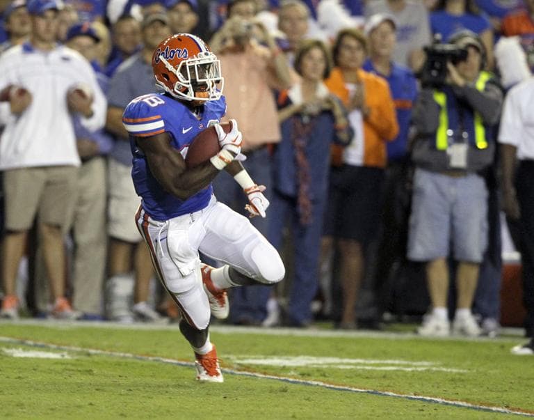 Florida running back Jeff Demps during a college football game in 2011. (AP)