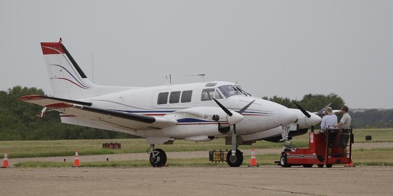 A plane for aerial spraying in Dallas. The last time Dallas used aerial spraying to curb the mosquito population, Texas' Lyndon Johnson was in the White House. (AP)