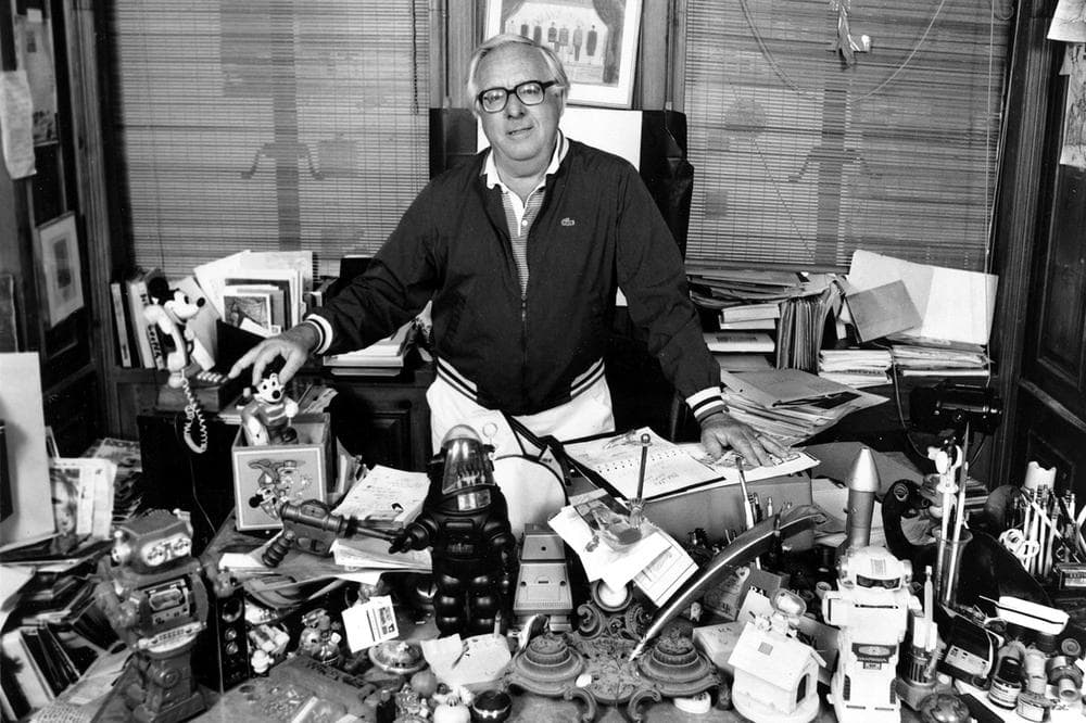 For many writers, including this one, Ray Bradbury was the spiritual father they always wished they’d had. Bradbury, who wrote everything from science-fiction and mystery to humor, died Tuesday, June 5, 2012 in Southern California. (AP File Photo)