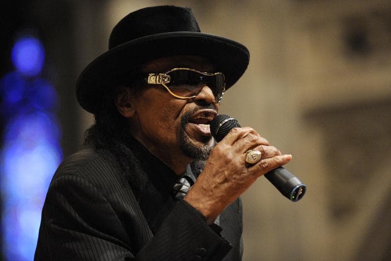  In this Jan. 18, 2010 file photo, master of ceremonies Chuck Brown speaks during a program to celebrate the legacy of the late Martin Luther King, Jr. at the Washington National Cathedral in Washington. Brown, who styled a unique brand of funk music as a singer, guitarist and songwriter known as the &quot;godfather of go-go,&quot; died Wednesday, May 16, 2012 after suffering from pneumonia. He was 75. (AP)