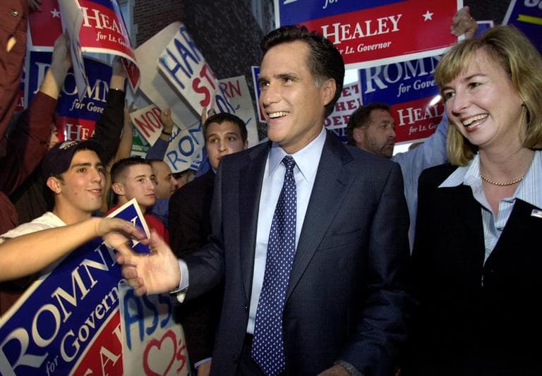 How does GOP presidential candidate Mitt Romney differ from Gov. Mitt Romney? (AP)