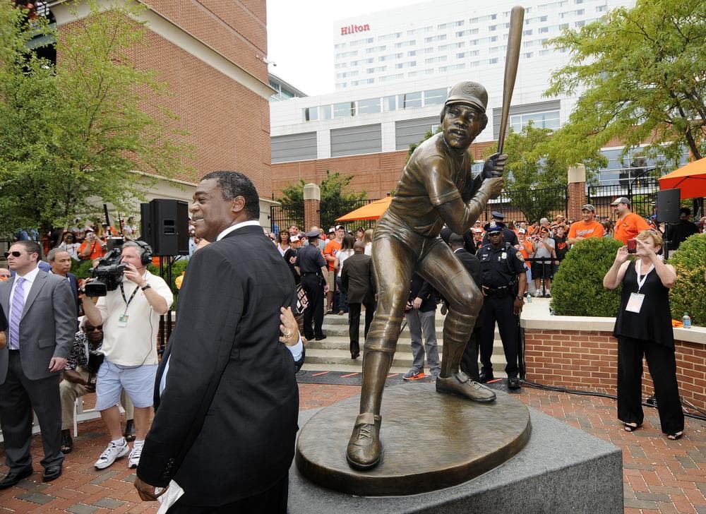 Baseball great Eddie Murray just got a statue outside Camden Yards in Baltimore, but what that statue could mean over time is up for debate. (AP)