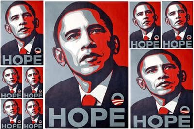 Shepard Fairey's 2008 poster of Barack Obama.