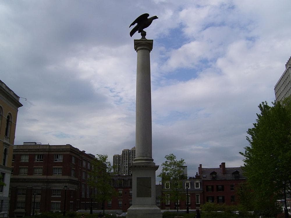 The Beacon monument on Beacon Hill