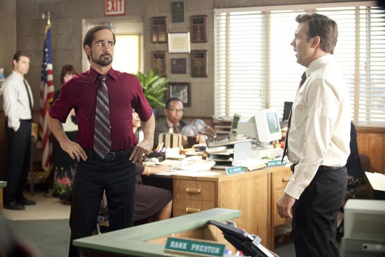Colin Farrell, left, and Jason Sudeikis are shown in a scene from "Horrible Bosses." (AP/Warner Bros. Pictures)