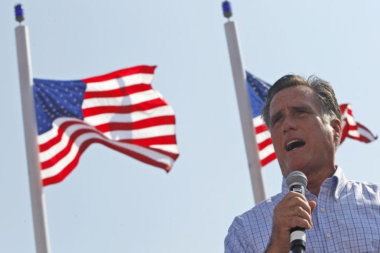 Republican presidential candidate Mitt Romney speaks at a campaign event Saturday in Jacksonville, Fla. (AP)