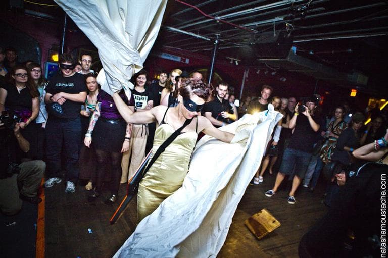 Amanda Palmer performs during a recent show at The Middle East in Cambridge. (Courtesy Natasha Moustache)