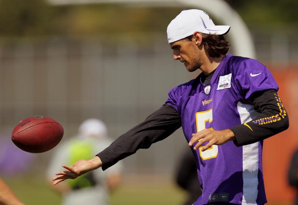 Minnesota Vikings punter Chris Kluwe sent a spirited letter to the Baltimore County official who took exception to a Ravens linebacker's open support for a gay marriage initiative. (AP)