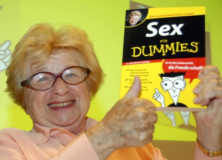 Dr. Ruth Westheimer presents her book 'Sex for Dummies' at the International Frankfurt Book Fair in 2007. (AP)