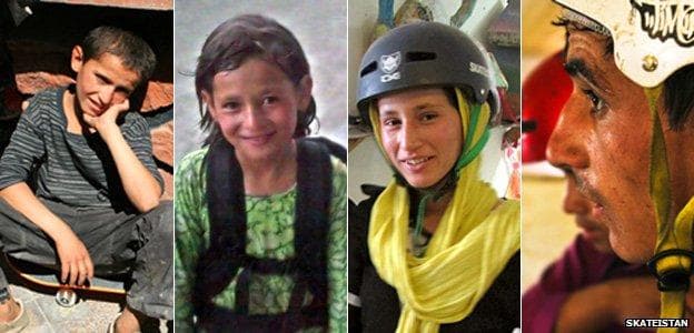 Mohammed Eesa, 13, Parwana, 8, Khorshid, 14, and Nawab, 17 were all killed in the suicide bomb attack. (Skateistan)