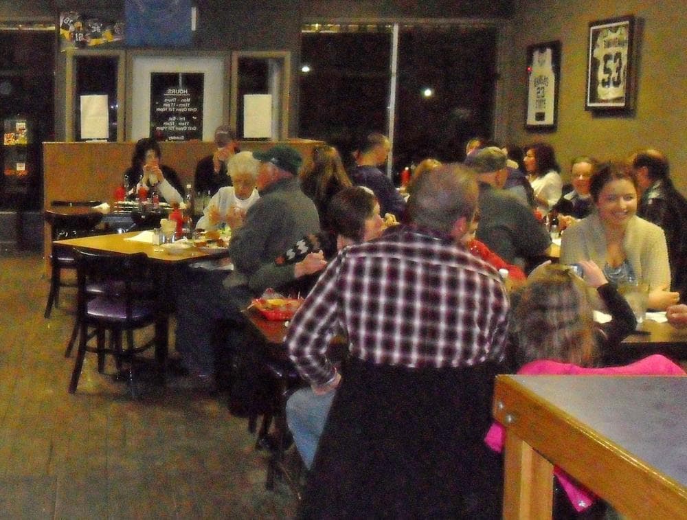Guests dine at Nelson's Landing in Leonardsville, Kansas. (Greg Echlin/Only A Game)