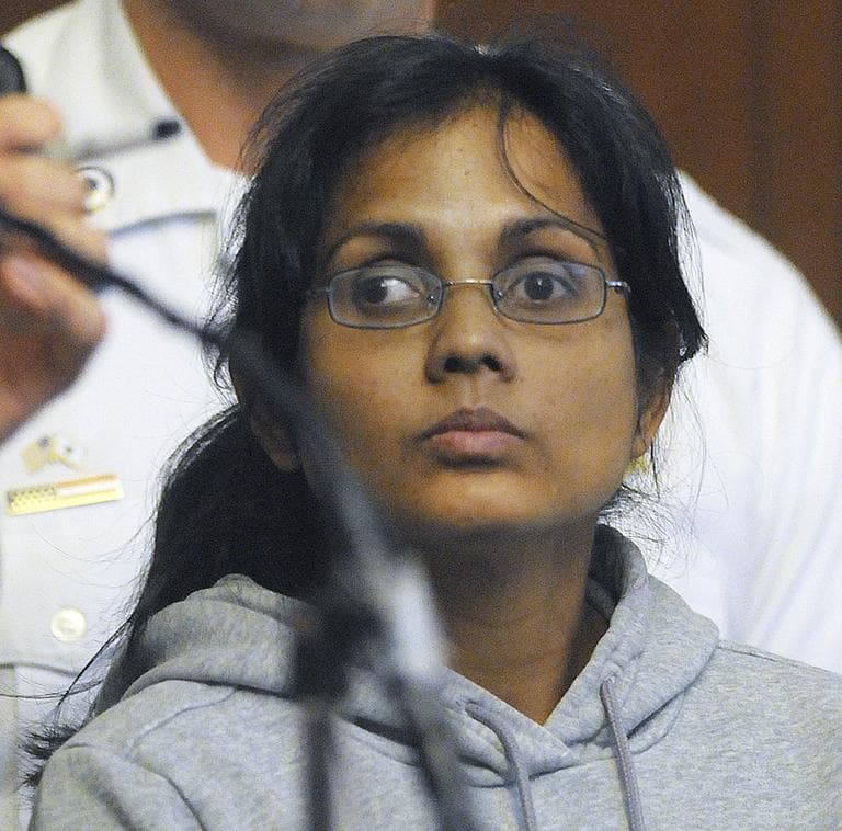 Annie Dookhan in court during her arraignment in Boston Municipal Court on Friday. (AP)