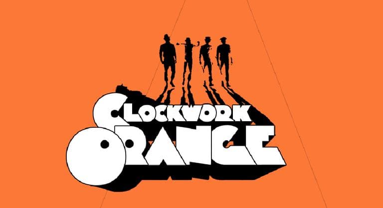 A poster from the 1971 art film adaptation of Anthony Burgess's 1962 novella A Clockwork Orange. 