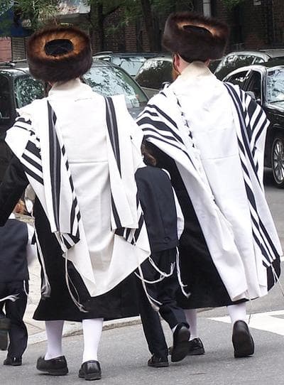 Ultra-Orthodox Jewish men in Brooklyn