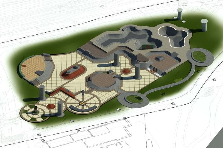 CLICK TO ENLARGE: Possible design concept for the skatepark's site. (Courtesy of Action Sport Design/Stantec)
