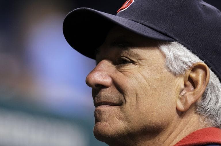 Red Sox manager Bobby Valentine during a baseball game against the Tampa Bay Rays in May. (AP)