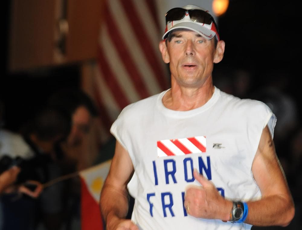 Franciscan Friar Dan Callahan has raised over $100,000 by competing in triathlons and will race the Ironman World Championship in Hawaii this weekend. (Courtesy Photo)