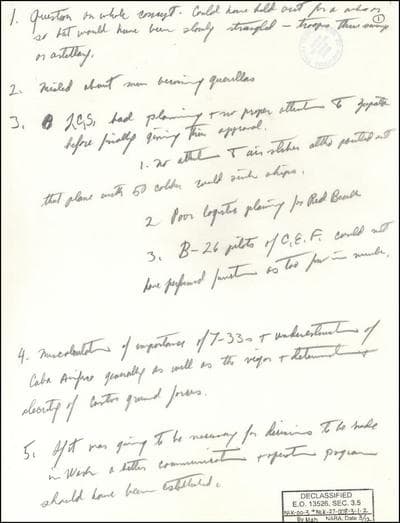 An excerpt of the newly released RFK papers (JFK Library &amp; Museum)