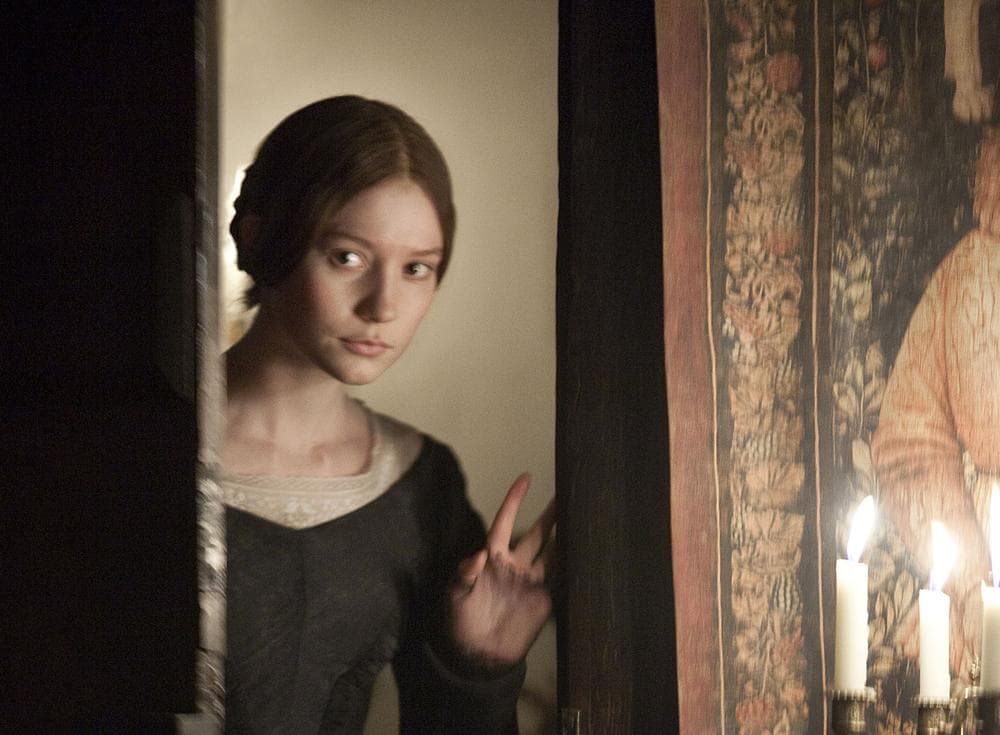 In this publicity image released by Focus Features, Mia Wasikowska is shown in a scene from the 2010 film adaptation of "Jane Eyre." (AP Photo/Focus Features)