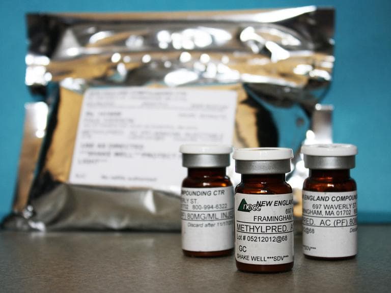 Vials of the injectable steroid product made by New England Compounding Center implicated in a fungal meningitis outbreak. (Minnesota Department of Health/AP)