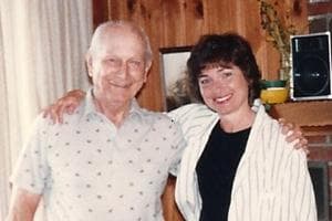 Dr. Marcia Angell with her father in August 1987, months before he killed himself (Courtesy)