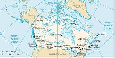 CIA map of Canada 