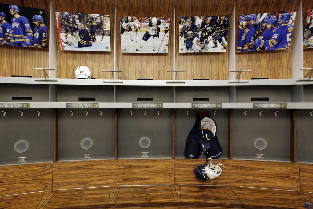 The Buffalo Sabres locker room at the First Niagara Center remains empty. If labor negotiations arrive at an agreement and players return to the ice, will fans return to the stands in full capacity for a truncated season? (David Duprey/AP)