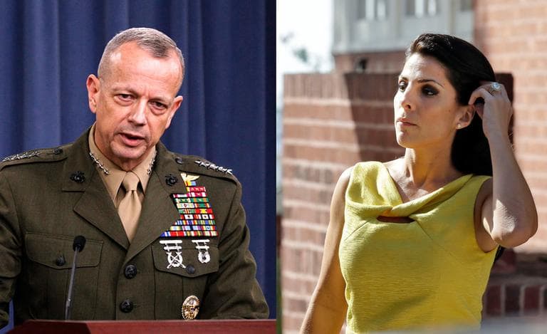 Marine Gen. John Allen, the top U.S. commander in Afghanistan, left, is under investigation for thousands of alleged "inappropriate communications" with Jill Kelley, right, a Florida woman who is a Petraeus family friend. (AP)