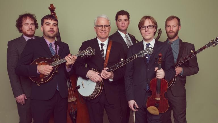 Steve Martin and The Steep Canyon Rangers play Tanglewood, with the Boston Pops, on June 23, 2013. (Courtesy BSO)