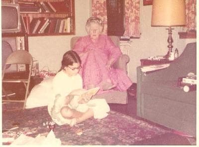 Katherine Lucille Glidden Kennedy, alias Gagi, with the author’s sister – also named Katherine, and also a voter, circa early 1970s. (Courtesy Photo)