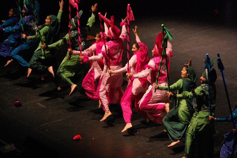 RU Bhangra dancers from Rutgers University. (Greg Cook)