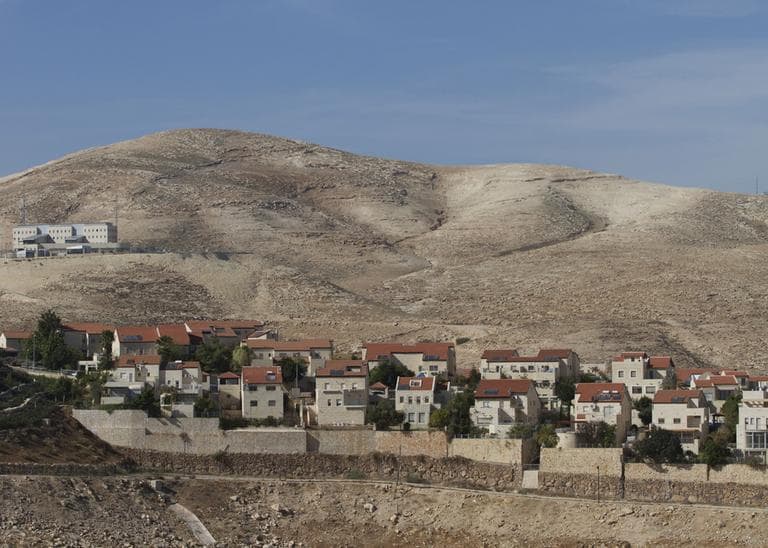 A view of  the Jewish West Bank settlement of Maaleh Adumim, with E1, background, near Jerusalem, Sunday, Dec. 2, 2012. (Ariel Schalit/AP)