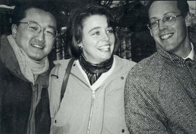From left, Partners In Health founders Jim Yong Kim, Ophelia Dahl and Paul Farmer, in 1987.