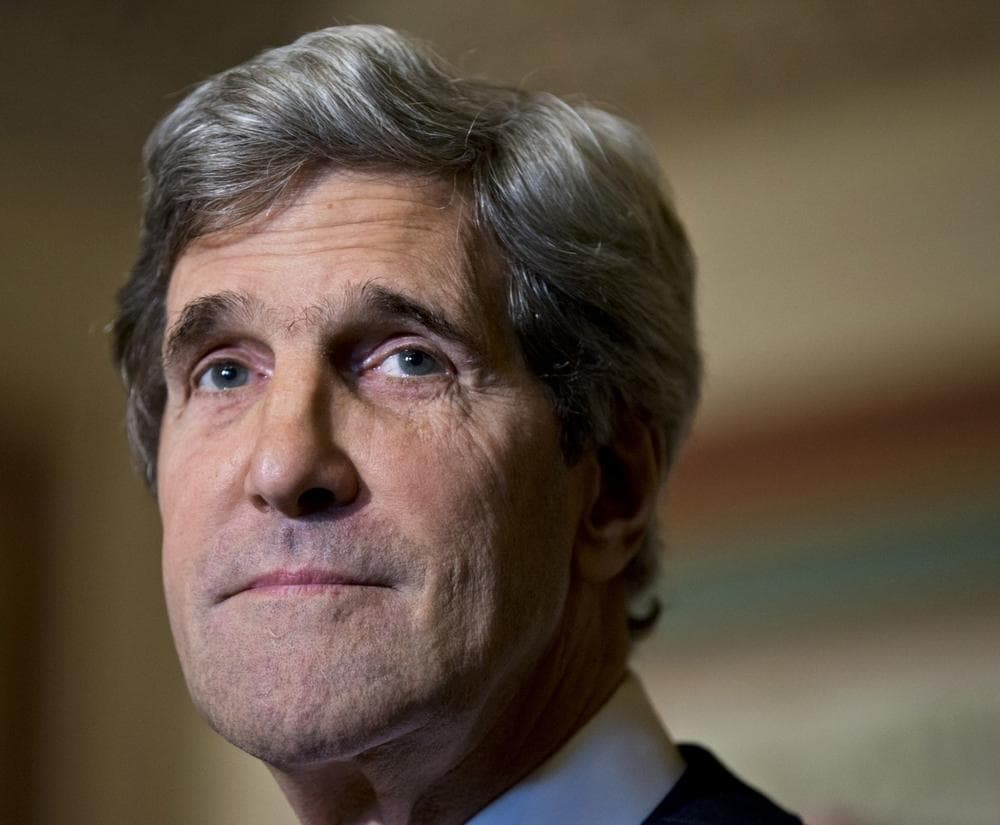 This Dec. 3, 2012 file photo shows Senate Foreign Relations Chairman Sen. John Kerry, D-Mass., at a news conference on Capitol Hill in Washington. (J. Scott Applewhite/AP File)