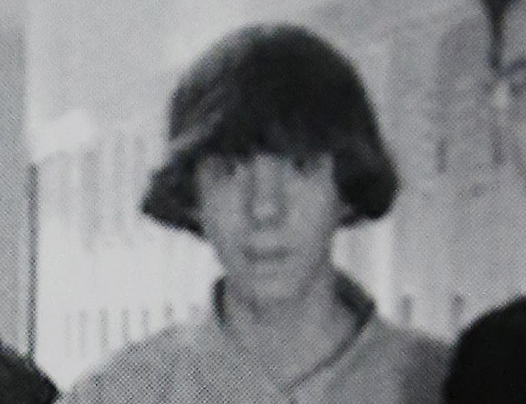 This undated photo shows Adam Lanza posing for a group photo of the technology club which appeared in the Newtown High School yearbook. Authorities have identified Lanza as the gunman who killed his mother at their home and then opened fire on Friday inside an elementary school in Newtown, Conn., killing 26 people, including 20 children, before killing himself. (AP Photo)