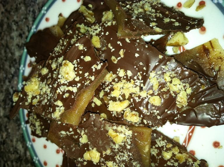 Andrea’s Chocolate-Dipped Buttercrunch (Kathy Gunst/Here &amp; Now)