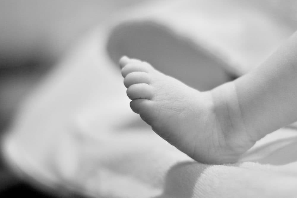 A stock image of a baby's foot. (ethan.john/Flickr)
